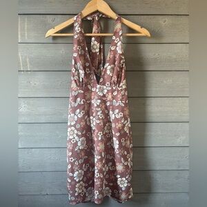 RSQ Mauve Floral Backless Dress